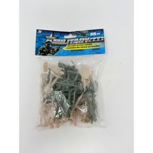 Military Action Figures 35 pc Army Men Toy Soldiers‎ Playset Kids Roleplay